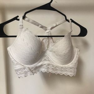 VS PINK Cream Lace Bralette